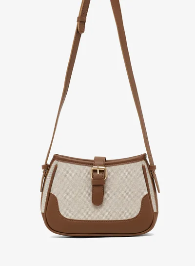 ELLA contrast panel crossbody bag