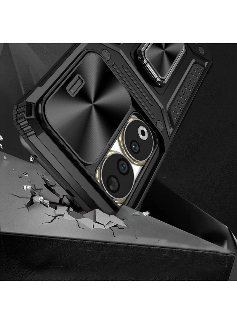 X-level Honor 90 5G Case Cover with Full Body Protector Heavy Duty Dual Layer Military Grade Shockproof Protective Cover with Camera Len Protection Magnetic Ring Kickstand Mobile Phone Accessories - Image 2