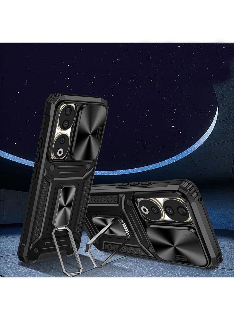 X-level Honor 90 5G Case Cover with Full Body Protector Heavy Duty Dual Layer Military Grade Shockproof Protective Cover with Camera Len Protection Magnetic Ring Kickstand Mobile Phone Accessories - Image 5