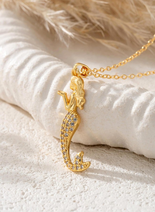 Baydurcan Dainty Gold Necklace for women - 14K Gold Plated Pendant Necklaces Gifts for Friends Sister Mother, Birthday, Christmas, Graduation, Inspirational Gifts, one size, Brass, Cubic Zirconia - Image 3