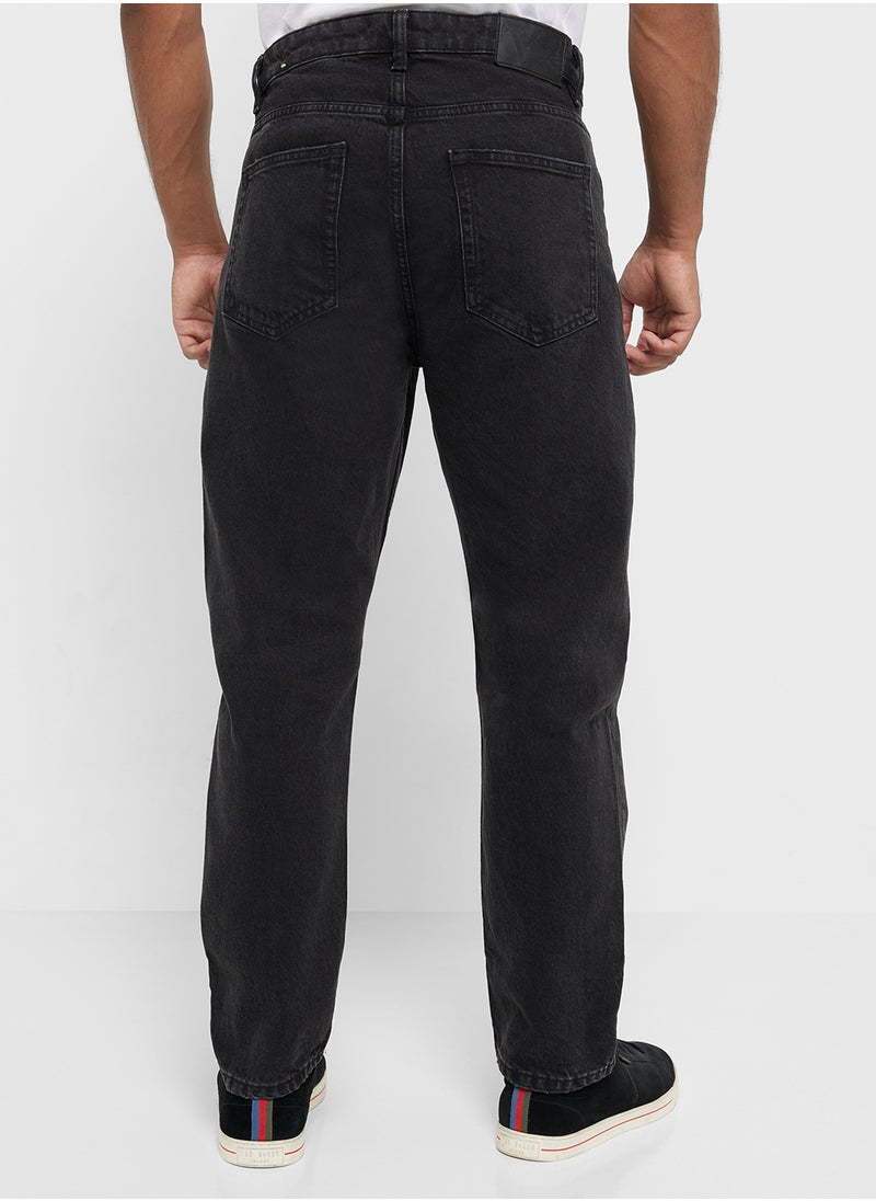 Mango Man Casual Sim Fit Rinse Wash Jeans  - Image 3