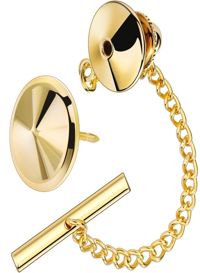AMITER Shiny Tie Tack Clip for Men Square Tie Pins - Necktie Pin Best Gifts for Wedding Business Formal - Image 1