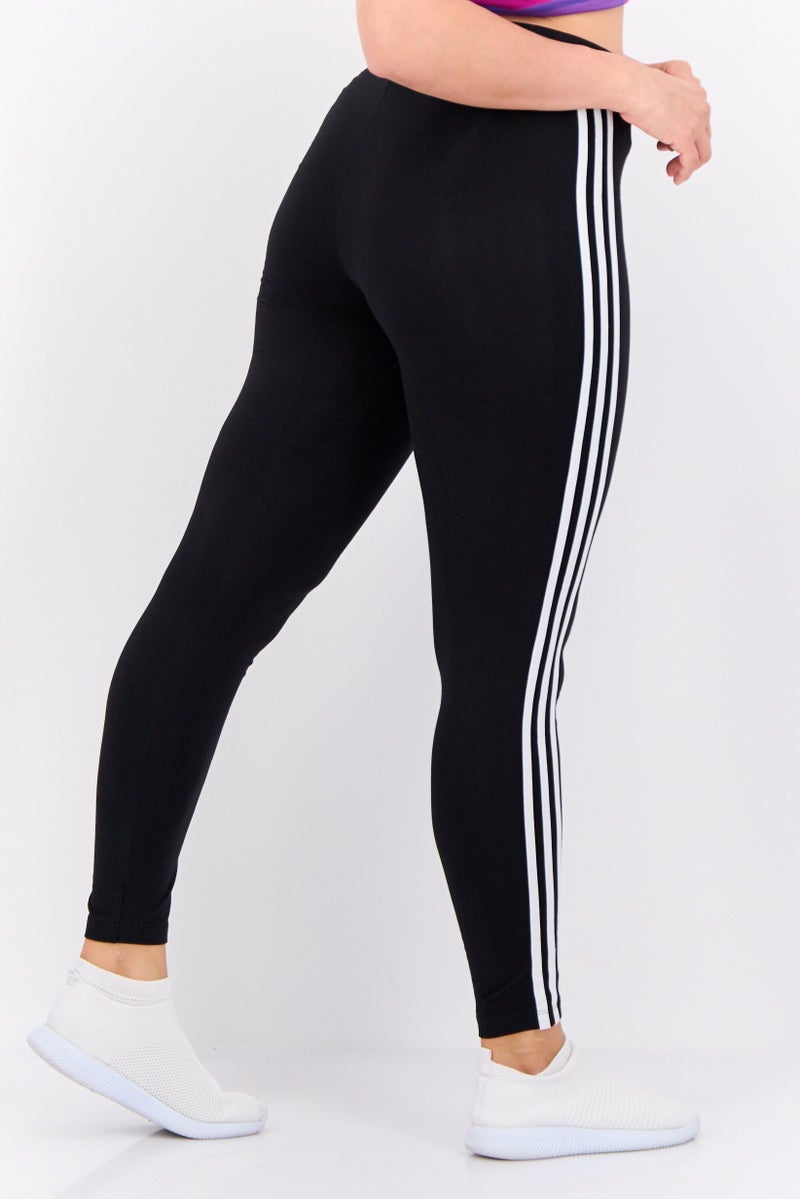 adidas Originals Women Sportswear Fit Brand Logo Training Leggings, Black  - Image 2
