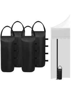Generic 112 LBS Extra Large Pop up Canopy Weights Sand Bags for Ez Pop up Canopy Tent Outdoor Instant Canopies, 4-Pack,Black (Without Sand) Dark Black  - Image 1