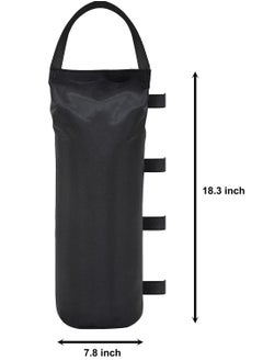 Generic 112 LBS Extra Large Pop up Canopy Weights Sand Bags for Ez Pop up Canopy Tent Outdoor Instant Canopies, 4-Pack,Black (Without Sand) Dark Black  - Image 2