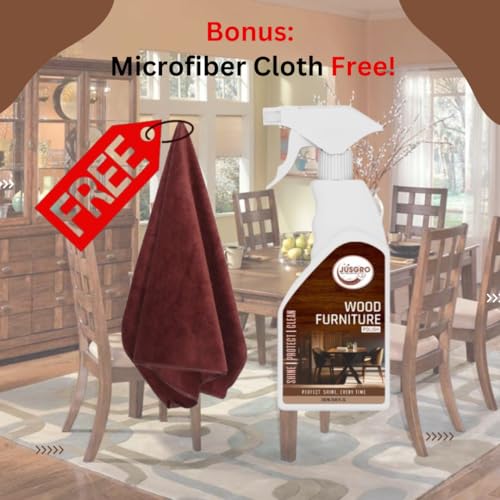 JusGro Furniture Polish Spray For Home, Hotel & Office Etc. | Furniture Cleaner Spray | Wood Shine Liquid | Wood Shining, Cleaning & Protector | Shiner For All Types Of Wooden Items 1 Nos. - Image 4
