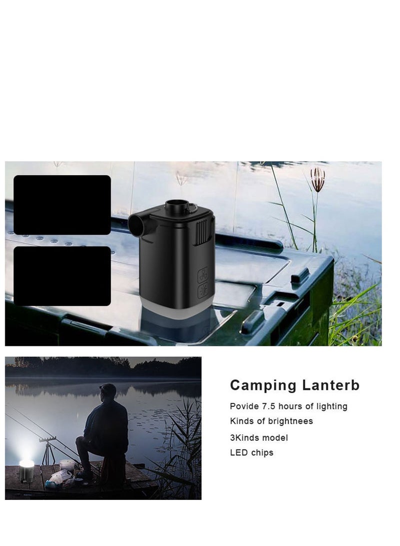 Air Pump Portable for Inflatables 4000mAh Mini Air Mattress Pump LED Light USB Rechargeable Travel Electric Air Pump for Camping Pads Pool Floats Swimming Rings Vacuum Bags Travel - Image 4