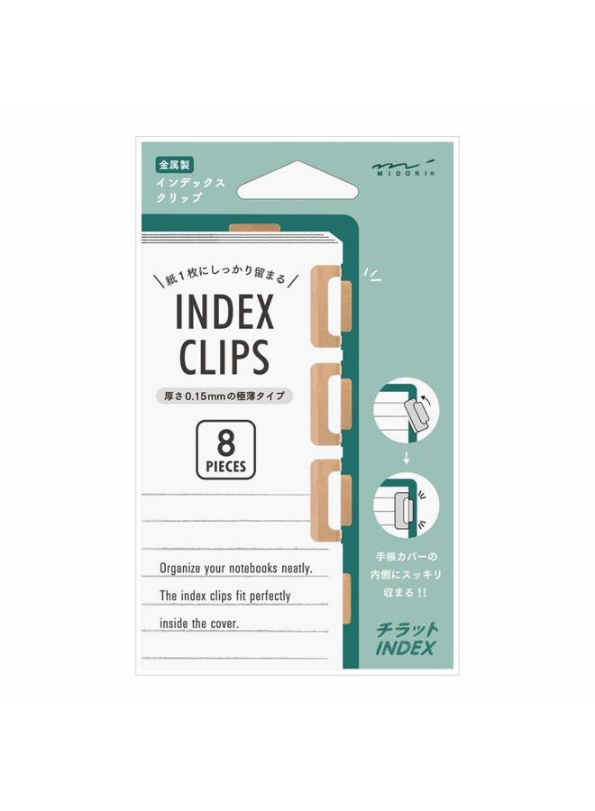 Midori Designphil Metal Index Clips Bronze - Image 1