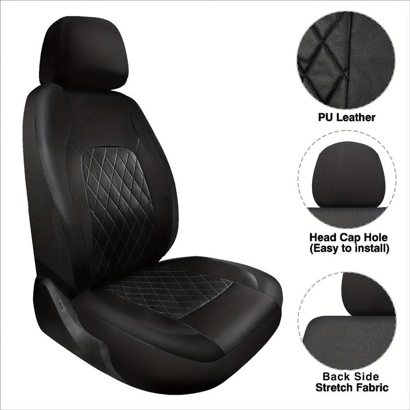 Car Seat Covers for Mazda CX-30 2019–2025 2026 DM, Waterproof Full Set Protector Multiple Colors, Airbag Compatible Cushion for Interior Upgrade,Black - Image 4
