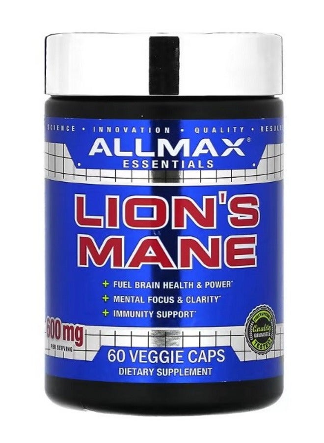 أول ماكس Lions Mane 300 mg 60 Veggie Caps - Image 1