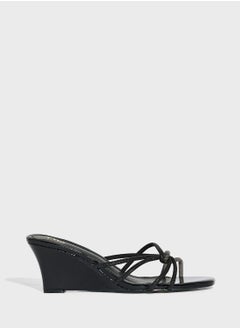 Ella Limited Edition Diamante Strap Wedge Sandal  - Image 1