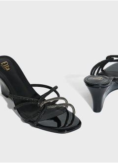Ella Limited Edition Diamante Strap Wedge Sandal  - Image 4