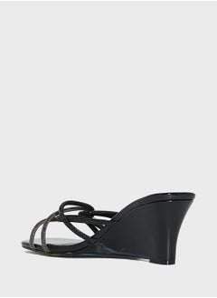 Ella Limited Edition Diamante Strap Wedge Sandal  - Image 3