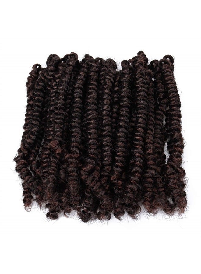 Dorsanee Bob Spring Twist 6 Inch Cute Spring Twists Crochet Braids Short Passion Twist Hair Pre-twisted Fluffy Twist Bomb Twist Handmade Twist Hair Extensions (6Packs, T33#)