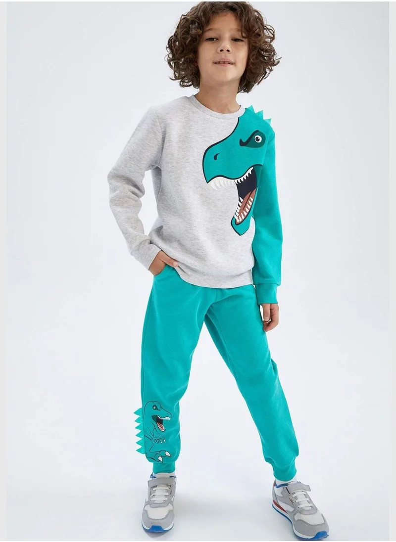 DeFacto Long Sleeve Dragon Patterned Sweatshirt