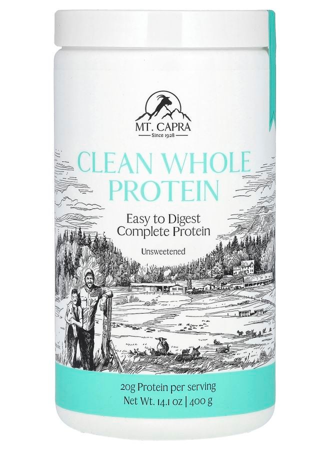 MT. CAPRA SINCE 1928 Clean Whole Protein Unsweetened 14.1 oz (400 g) - Image 1