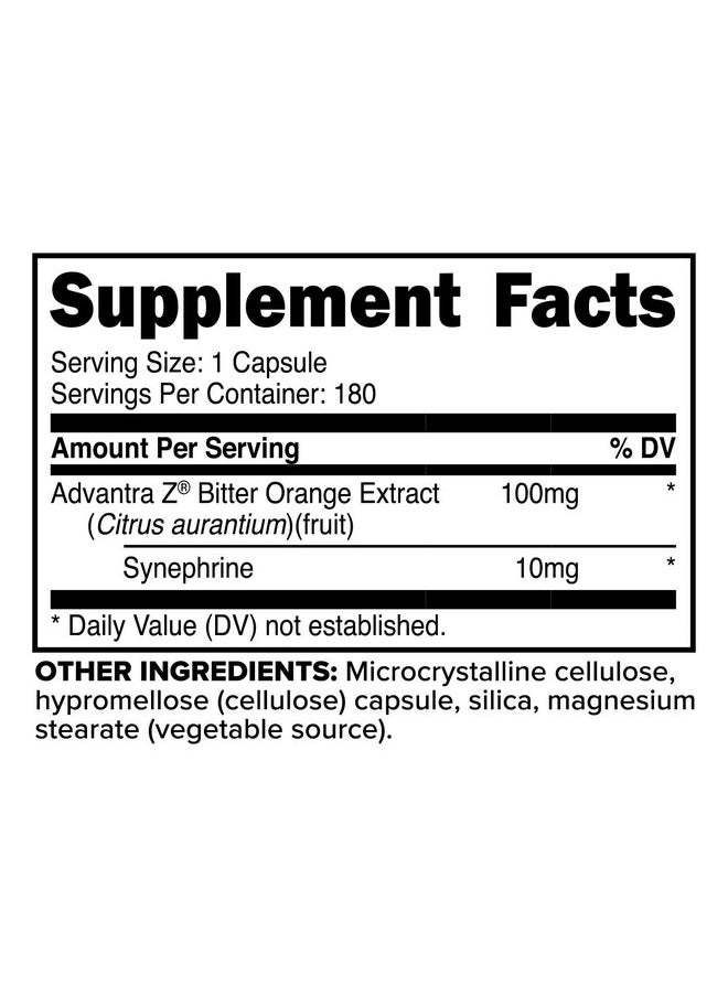 Primaforce PrimaForce Syneburn Supplement, 180 Capsules - Synephrine from ADVANTRA Z  - Image 2
