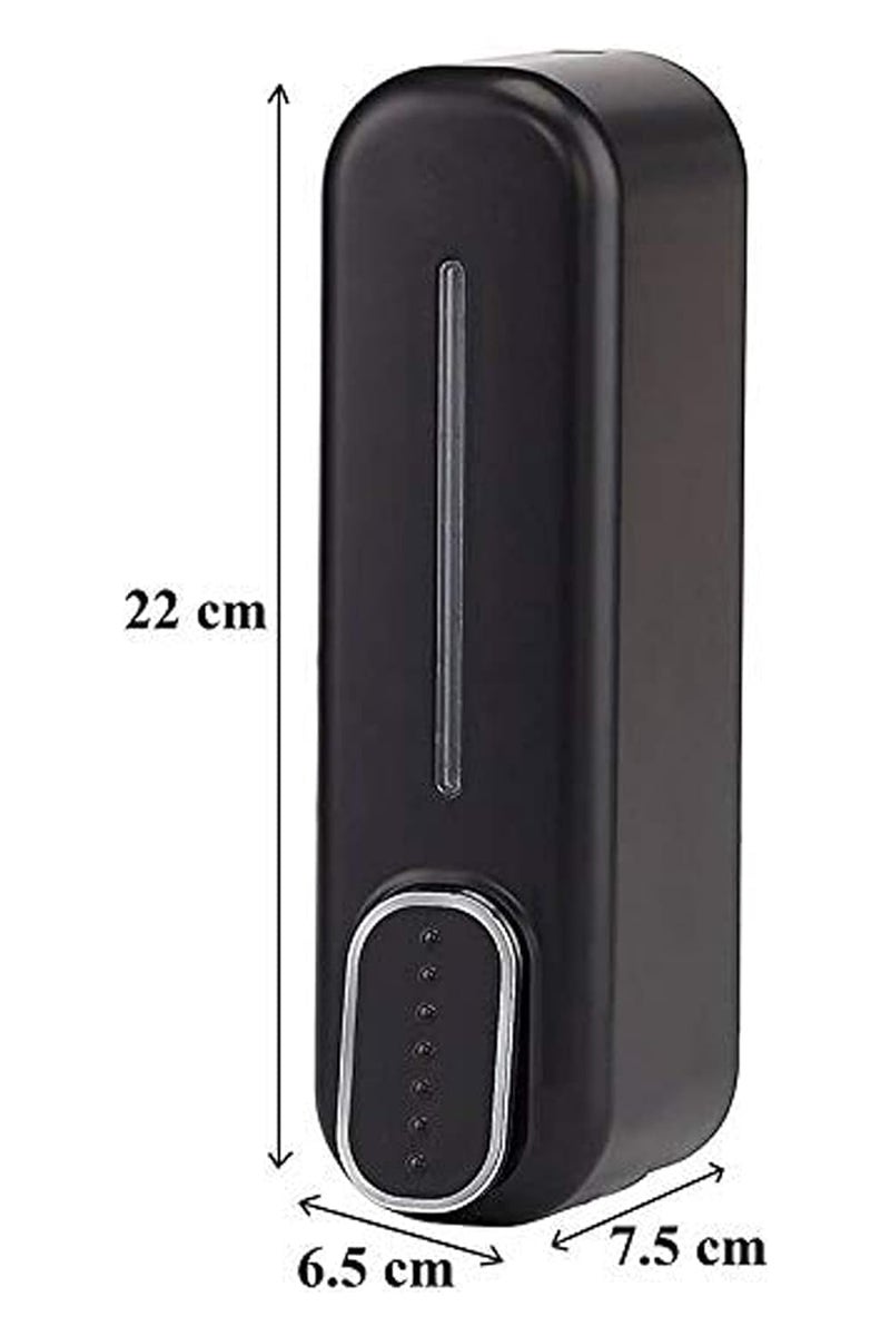 CLINTON موزع سائل متعدد الاستخدامات مثبت على الحائط لحمام السائل المعقم (350 مل دولفين أسود) - Image 4