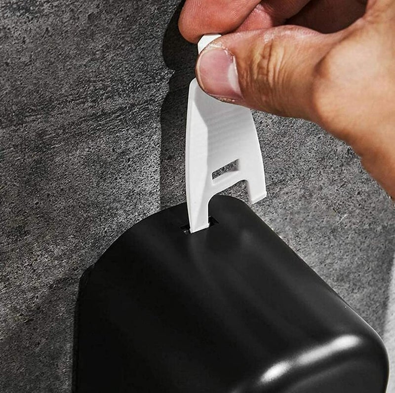 CLINTON موزع سائل متعدد الاستخدامات مثبت على الحائط لحمام السائل المعقم (350 مل دولفين أسود) - Image 5