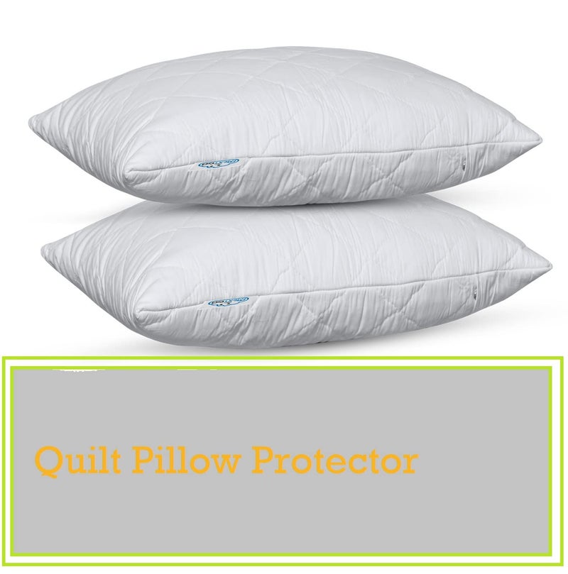 coca industries Silicone 250 TC Pillow Cover 18 x 28 Inch White - Image 3