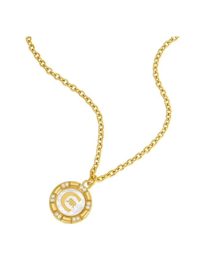 شيروتي 1881 Debora Gold Plated Stainless Steel Pendant Necklace for Women