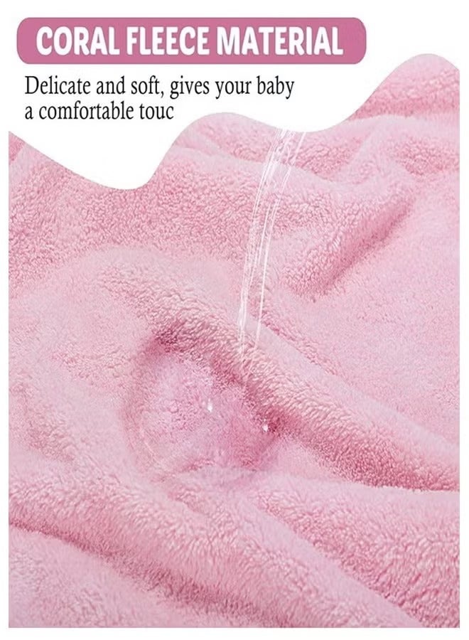 Vinnatsu Baby Bath Blanket, Baby Hooded Towel, 80x80cm Large Baby Bath Towel, Animal Design Cotton Baby Bath Towel, Baby Quilt Absorbent Soft Blanket, Cute Cartoon Baby Towel for Baby Boy Girl - Image 5