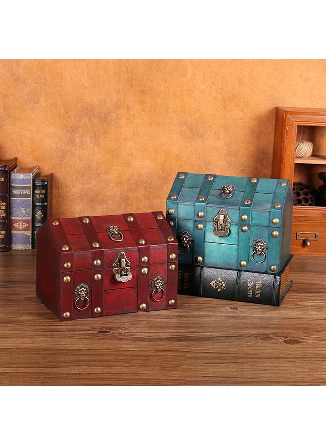 Bluejw New Storage Wooden Box Creative House Shape With Lock Password Box Film Shooting Props Identification Jewelry Storage - Image 5