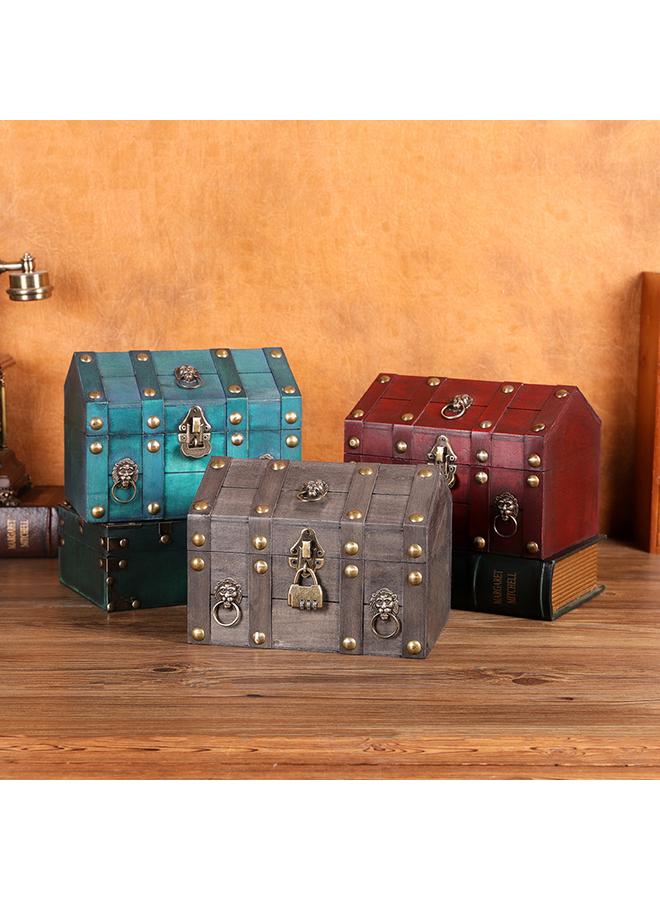 Bluejw New Storage Wooden Box Creative House Shape With Lock Password Box Film Shooting Props Identification Jewelry Storage - Image 2