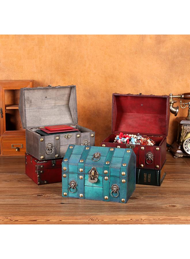 Bluejw New Storage Wooden Box Creative House Shape With Lock Password Box Film Shooting Props Identification Jewelry Storage - Image 4