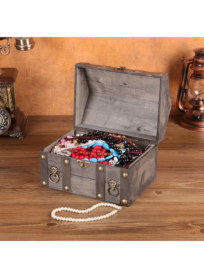 Bluejw New Storage Wooden Box Creative House Shape With Lock Password Box Film Shooting Props Identification Jewelry Storage - Image 3