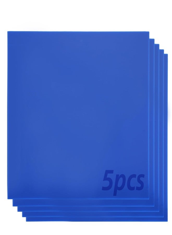 MUXHEL 5 Pcs Blue Acrylic Sheets 12" x 12" x 1/8" Glossy Opaque Plexiglass Sheets, Acrylic Blanks Acrylic Panel for CNC Cutting Engraving and Art Crafts Painting DIY Display - Image 1