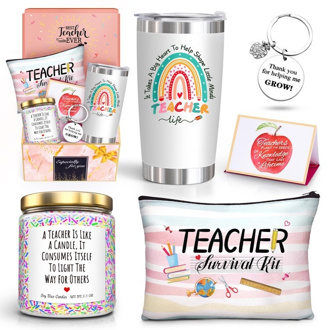TEACHER APPRECIATION GIFTSTEACHER GIFTS FOR WOMEN FROM STUDENTIT TAKES A BIG HEART TO SHAPE LITTLE MINDS 20 OZ TUMBLER SETTHANK YOU GIFT