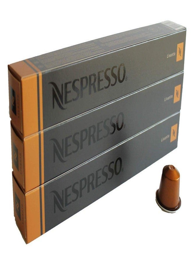 Nespresso 30 Pods Livanto Coffee Capsules (3 Sticks), 322 Gram - Image 1