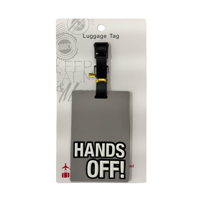 Eitheo Luggage Tags for Kids with Name & Address Label | Silicone Luggage Tags for Suitcases, Tags for Travel Bags/School Bags Identification tag Colorful Multi (Hands Off) - Image 4