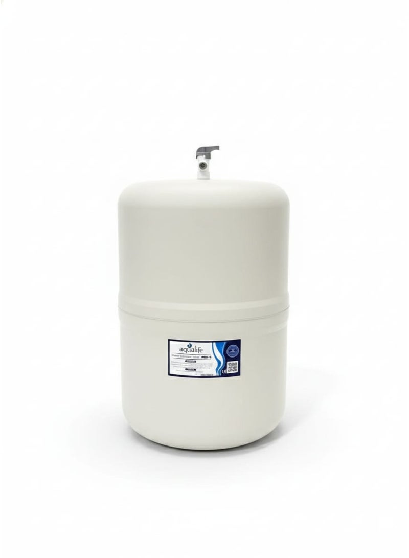 Aqualife 5-Gallon Reverse Osmosis (RO) Water Storage Tank – Durable Pressure Tank for Household Water Filtration Systems – White