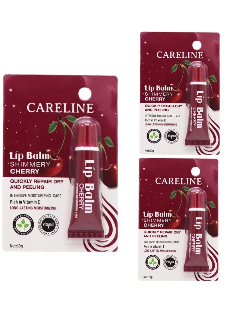 Careline 3 Pieces of Cherry Lip Balm 10g - Image 1