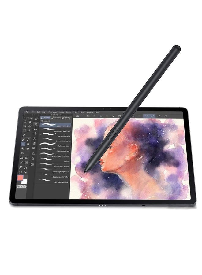 PCTC Tab S7 FE S Pen Replacemen Stylus Pen for Samsung Galaxy Tab S7 FE SM-T730, SM-T733, SM-T736B Touch Pen + Tips/Nibs (Mystic Black) - Image 3