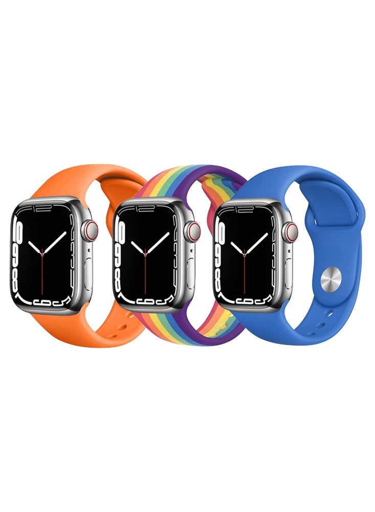 Perfii 3pcs Apple Watch Strap 42/41/40/38mm Replacement for Apple Watch Series 10/9/8/7/6/5/4/SE - Image 1