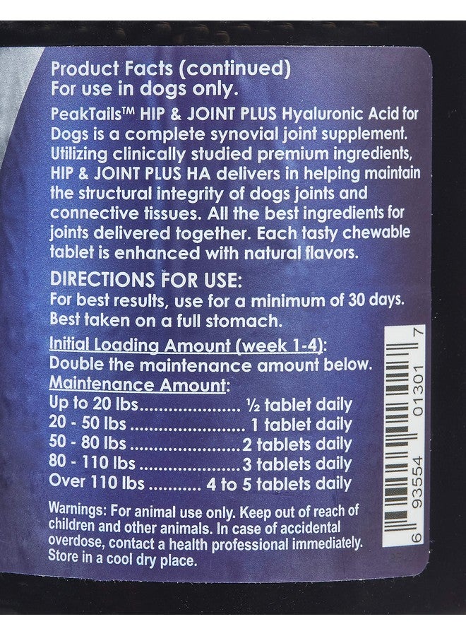 كالا هيلث بيك تيلز هيب آند جوينت بلس إتش إيه للكلاب، 90 قرصًا، يدعم الحركة وصحة المفاصل مع ميثيل سلفونيل ميثان، جلوكوزامين، كوندرويتين، وحمض الهيالورونيك - Image 3