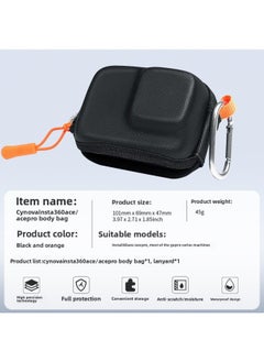 Generic CYNOVA Suitable For Insta360 ACE-PRO Waterproof Protection Storage Bag Gopro Sports Camera Storage Bag-Color:Black  - Image 1