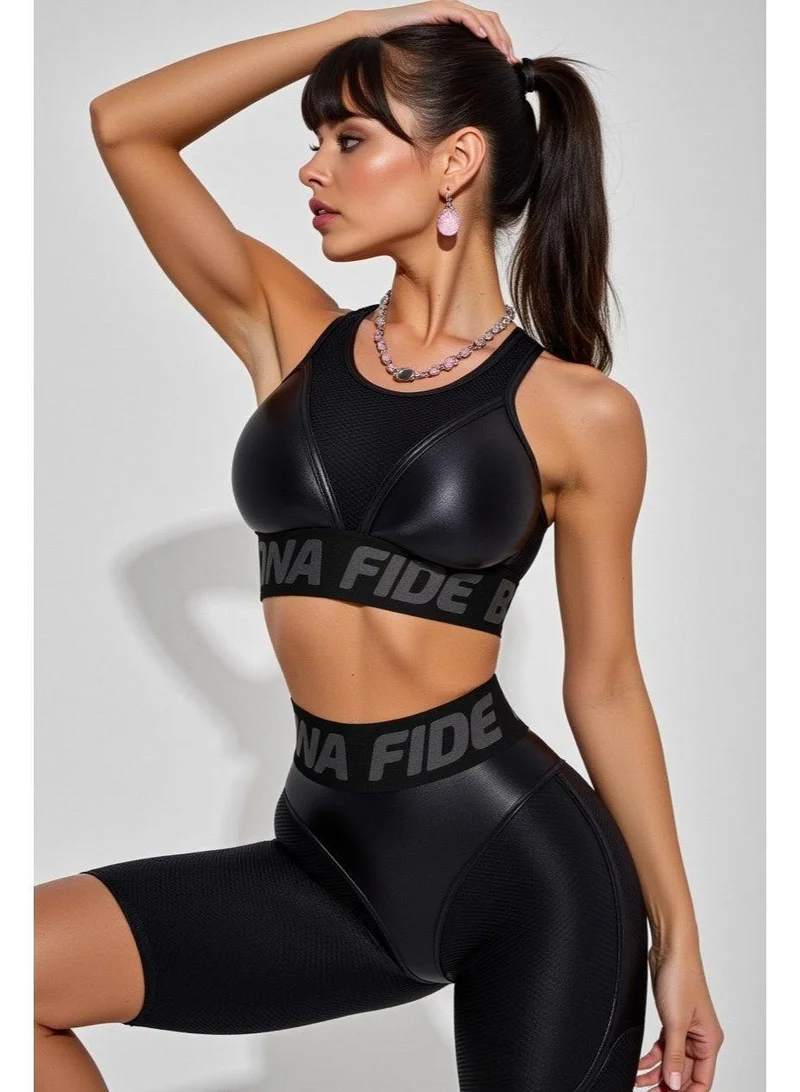 Bona Fide Bona Cycling Extra Push-up Black Skin Extra Skin High Waist Biker Gym Shorts for Women for Women | Best Price UAE