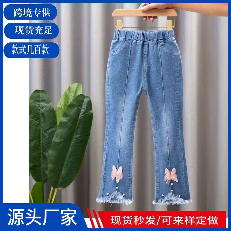 Manufacturer 2025 Children'S Denim Pants Kids' Trousers Children'S Clothing Girls' Pants Dropshipping Exclusively For Trade - Image 2