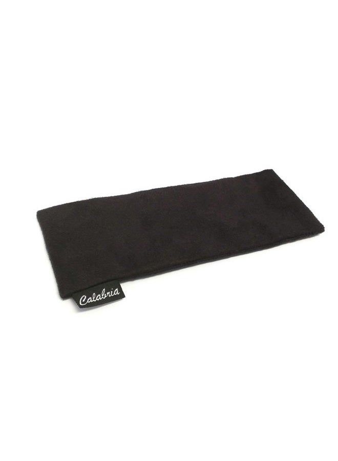 Calabria C-347 Spring Top Squeeze Eyeglasses Case Chamois Soft Glasses Holder Pouch Anti-Scratch Clean Lenses Sunglasses Bag, Red, M - Image 2