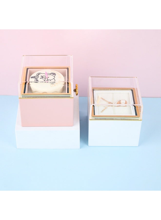 Birthday Gifts for Women, Cute Bear Cake Rotating Ring Box, 360° Flip Pop-Up Gift Box with Candle Holder, Romantic Surprise for Proposal, Engagement, Wedding, Anniversary & Special Occasions - Image 3