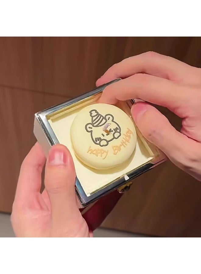 Birthday Gifts for Women, Cute Bear Cake Rotating Ring Box, 360° Flip Pop-Up Gift Box with Candle Holder, Romantic Surprise for Proposal, Engagement, Wedding, Anniversary & Special Occasions - Image 1