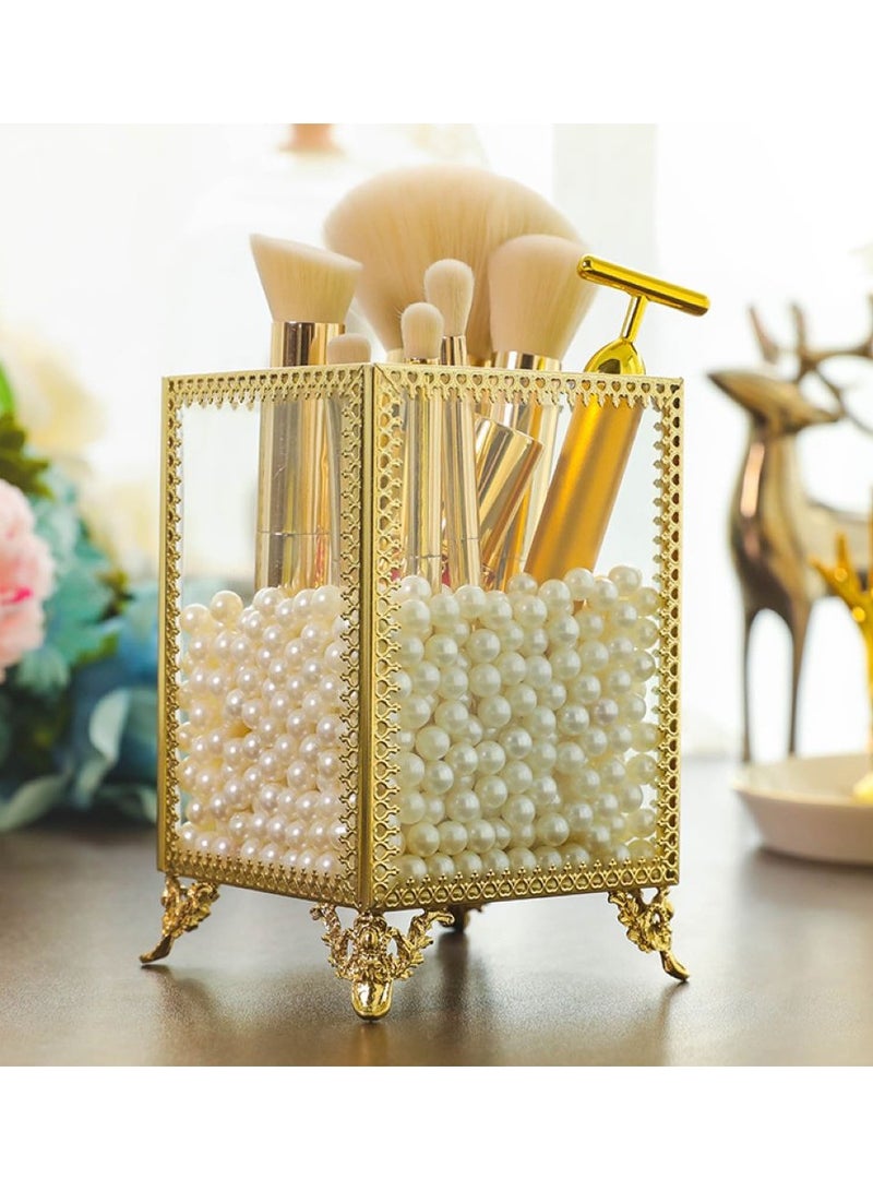 Makeup brush organizer with pearls - Image 2