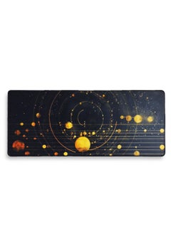 Large Gaming Mouse Pad, Space and planets , Extended Desk Mat, Large Desk Pad for Computer Keyboard, Mouse Pad with Stitched Edges, (70cm x 30cm x 2mm) Waterproof Desk Pad for Office and Home