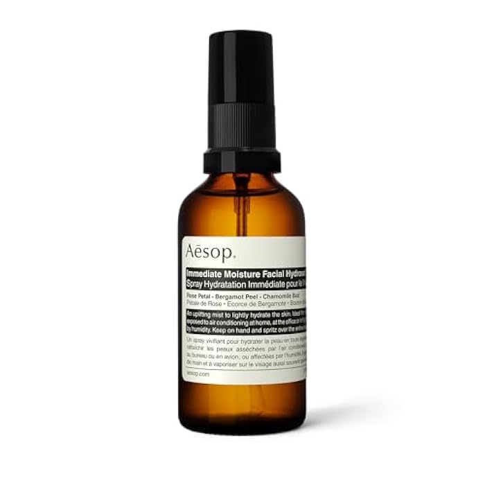 Aesop Immediate Moisture Facial Hydrosol | Hydrating Face Mist with Rose Petal & Bergamot | Hydrator for All Skin Types | Vegan, Cruelty-Free, Paraben-Free | 50 mL/1.7 oz - Image 1