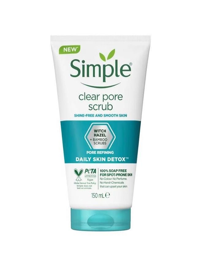 simple Daily Skin Detox Pore Polishing Scrub 150ML - Image 1