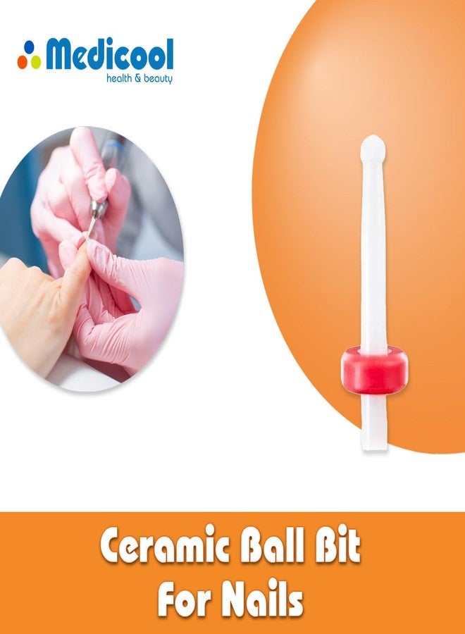 Medicool Ceramic Ball Grinding Smoothing Cuticle Nail Bit -CC19F- for Manicure | CC19F - Image 2